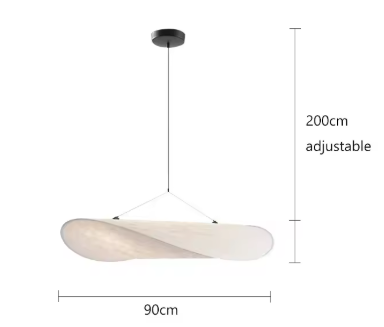 Suspension LED en Soie Tricotée Main, Luminaire Moderne pour Ambiance Chaleureuse