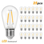 25PCS S14 / E27 220V / Oui|2W