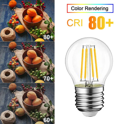 Ampoule LED Globe Rétro Edison G45 E27 2W - 6W Lumière Chaude 2700K - Luminous Place