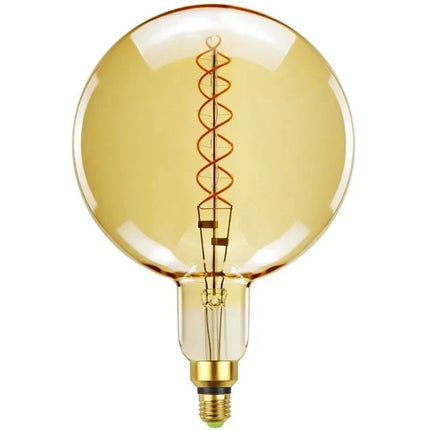 Ampoule LED décorative G200 globe ambre 6W 220V lumière chaude - Luminous Place