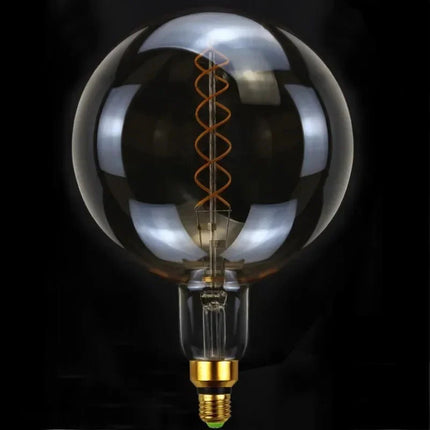 Ampoule LED décorative G200 globe ambre 6W 220V lumière chaude - Luminous Place