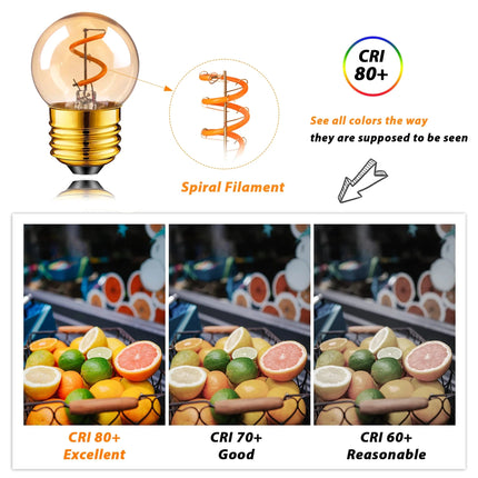 Ampoule LED filament spirale vintage E27 verre teinté or 3W dimmable ambiance chaleureuse - Luminous Place
