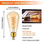ST64G / 110V / Lumière chaude 2200K|Oui