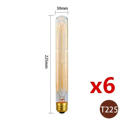 Ampoule Edison Vintage E27 40W, lumière filament chaude, lot de 6 pièces - Luminous Place