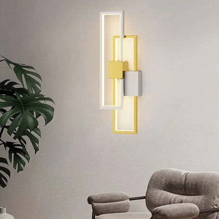 Applique Murale LED Moderne en Aluminium, Éclairage Ambiance Chaleureuse pour Intérieur