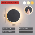 30cm Noir Commutateur à bande / 3 couleurs - dimmable