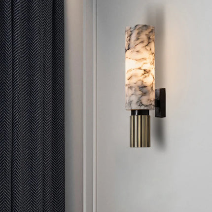 Applique Murale LED en Marbre Naturel, Design Moderne et Luxueux pour Intérieur