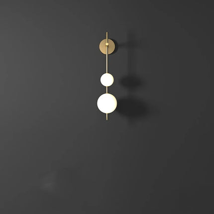 Applique Murale Verticale Globle Cuivre LED pour Salon et Chambre