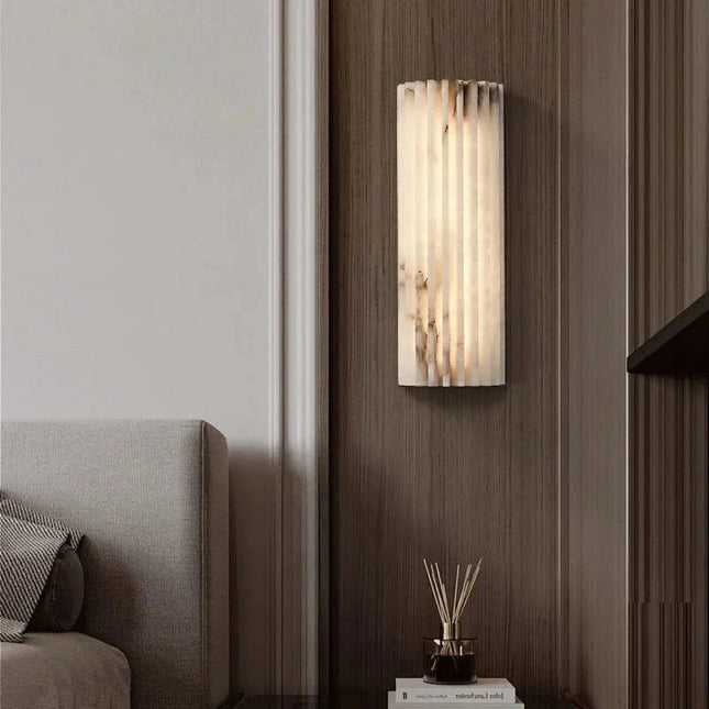 Applique Murale en Marbre de Luxe - Design Minimaliste Postmoderne Français, Éclairage Villa - Luminous Place