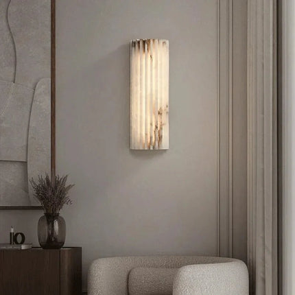 Applique Murale en Marbre de Luxe - Design Minimaliste Postmoderne Français, Éclairage Villa - Luminous Place
