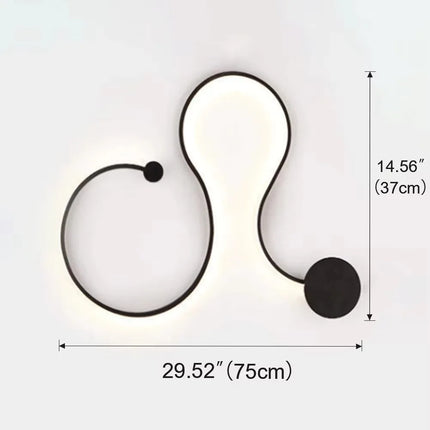 Applique Murale LED Design Nordique Moderne en Métal pour Salon et Chambre