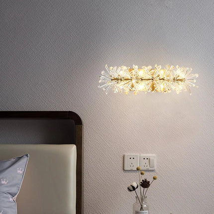 Applique Murale LED Métal Doré Cristal Moderne G4 110 - 220V pour Salon et Chevet - Luminous Place