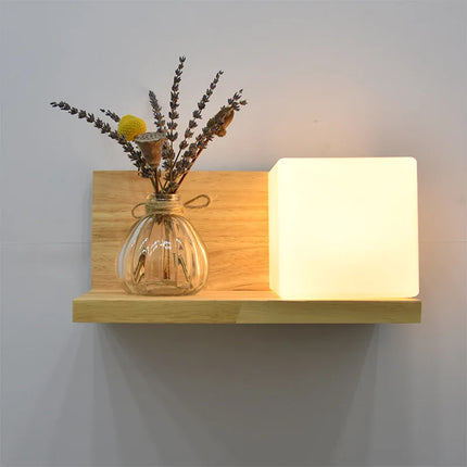 Applique Murale Bois Moderne LED Style Nordique pour Salon et Entrée