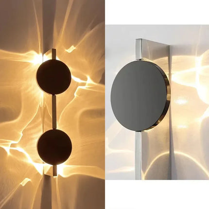Applique Murale LED Moderne en Acier Inoxydable, Design Ondulé Rotatif, Ambiance Chaleureuse