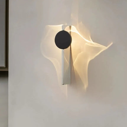 Applique Murale LED Moderne en Acier Inoxydable, Design Ondulé Rotatif, Ambiance Chaleureuse