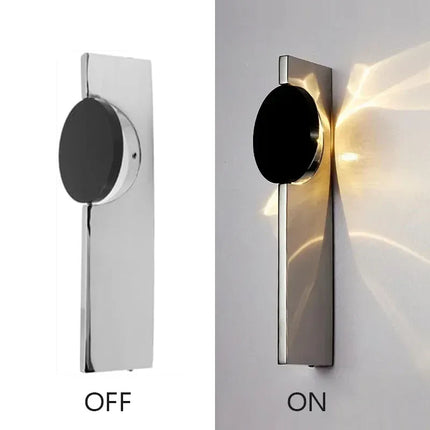 Applique Murale LED Moderne en Acier Inoxydable, Design Ondulé Rotatif, Ambiance Chaleureuse