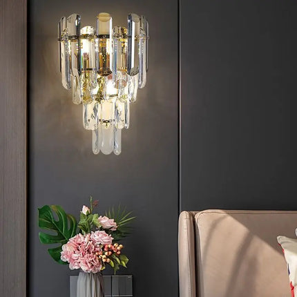 Applique Murale LED Cristal Moderne pour Salon et Chambre