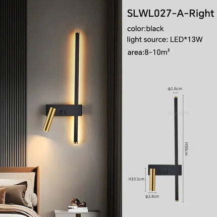 Applique Murale LED Moderne en Aluminium avec Lumière Chaude pour Salon et Chambre - Luminous Place