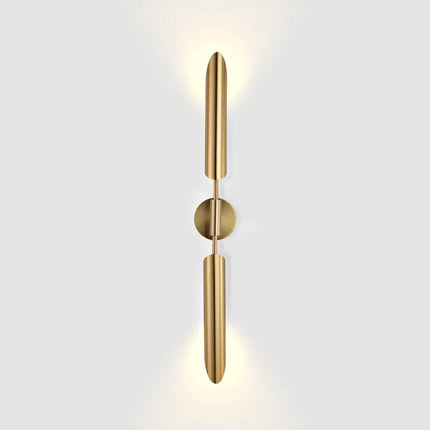 Applique Murale LED Métal Cuivre Design Nordique Post-Moderne pour Intérieur