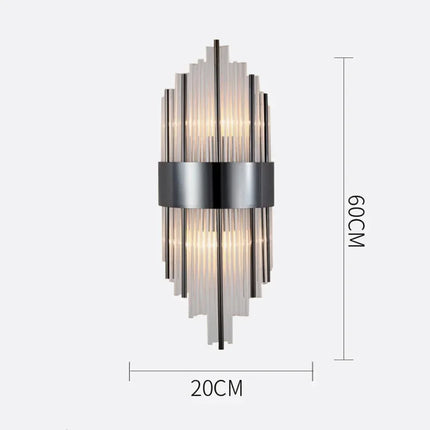 Applique Murale LED Cristal Moderne, Éclairage Ambiance Salon et Chambre