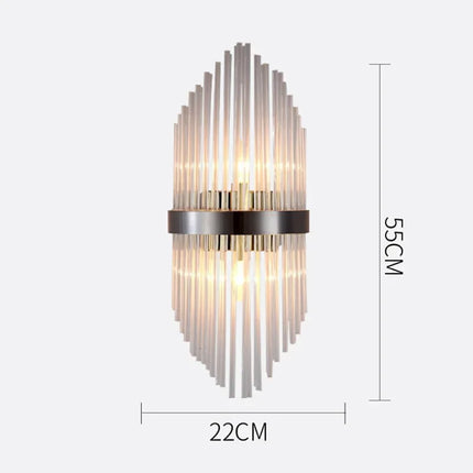 Applique Murale LED Cristal Moderne, Éclairage Ambiance Salon et Chambre