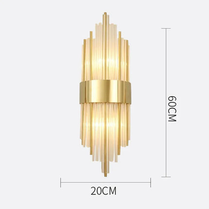 Applique Murale LED Cristal Moderne, Éclairage Ambiance Salon et Chambre