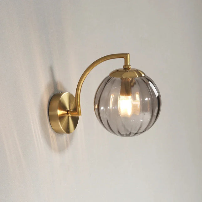 Applique Murale LED en Verre Coloré au Design Nordique Minimaliste pour Salon et Chambre