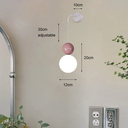 Applique Murale Nordique Moderne en Métal avec Lumière LED Blanc Chaud pour Intérieur