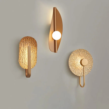 Applique Murale Leaf en Alliage Forgé, Lumière Chaude Décorative pour Chambre et Salon