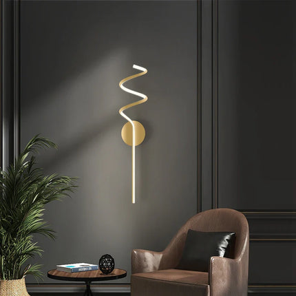 Applique Murale LED Moderne en Aluminium, Luminaire Décoratif pour Salon et Couloir