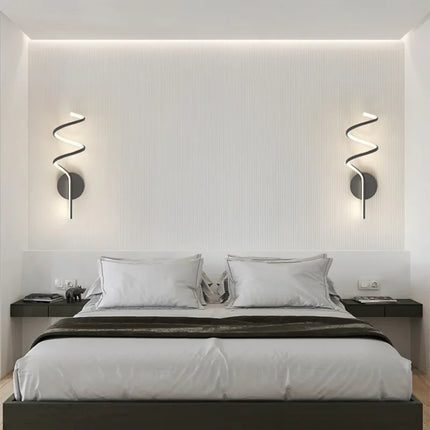 Applique Murale LED Moderne en Aluminium, Luminaire Décoratif pour Salon et Couloir