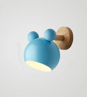 Applique Murale Moderne en Fer Coloré Mickey, Luminaire Intérieur Nordique
