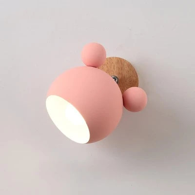 Applique Murale Moderne en Fer Coloré Mickey, Luminaire Intérieur Nordique