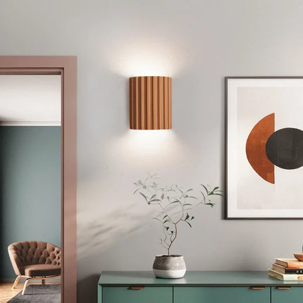 Applique Murale Nordique Moderne en Résine, Éclairage Intérieur Ambiance Chaleureuse
