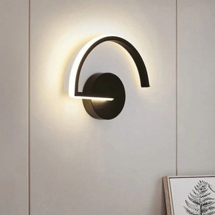 Applique Murale Nordique Créative en Aluminium LED Lumière Chaude pour Salon et Chambre