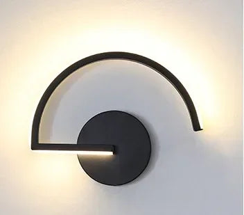 Applique Murale Nordique Créative en Aluminium LED Lumière Chaude pour Salon et Chambre