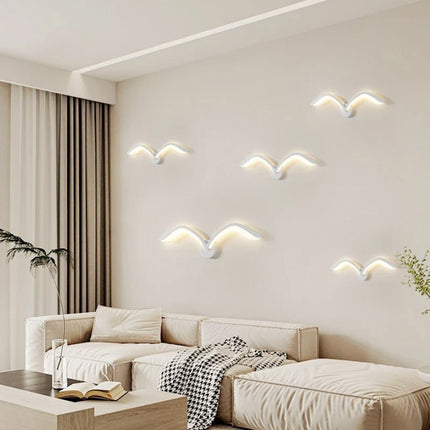 Applique Murale Nordique Moderne en Fer et Acrylique LED pour Salon et Chambre