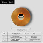 Orange n Or / Blanc chaud (2700-3500K) / de Diamètre 30cm 8W