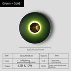 Vert n Or / Blanc chaud (2700-3500K) / de Diamètre 30cm 8W