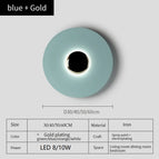 Bleu n Or / Blanc chaud (2700-3500K) / de Diamètre 30cm 8W