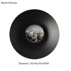 Noir n Chrome / Blanc chaud (2700-3500K) / de Diamètre 30cm 8W