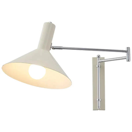 Applique Murale Bauhaus à Basculer avec Prise Pliable, LED Rotative, Chevet Rétro