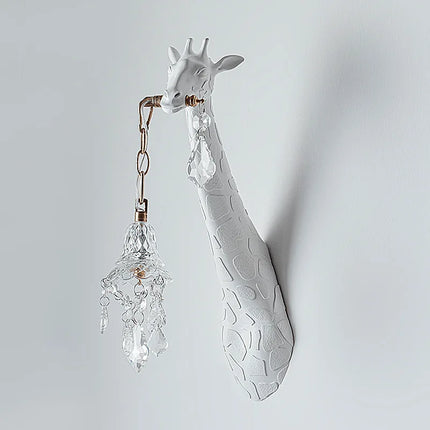 Applique Murale Girafe en Résine, Lampe LED Style Nordique, Ambiance Moderne