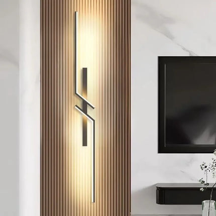 Applique Murale LED Moderne en Aluminium avec Télécommande et Gradation, Lumière Chaude et Froide