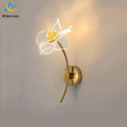 Applique Murale Fleur Moderne en Métal LED pour Salon et Chambre - Luminous Place