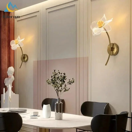 Applique Murale Fleur Moderne en Métal LED pour Salon et Chambre - Luminous Place