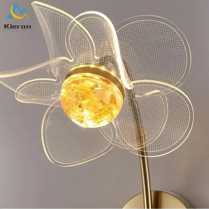 Applique Murale Fleur Moderne en Métal LED pour Salon et Chambre - Luminous Place