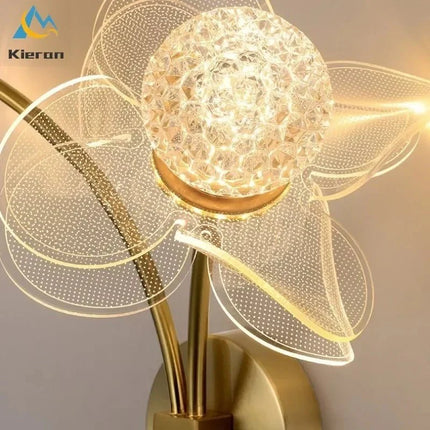 Applique Murale Fleur Moderne en Métal LED pour Salon et Chambre - Luminous Place