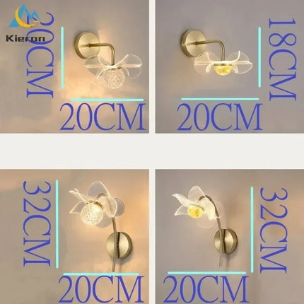 Applique Murale Fleur Moderne en Métal LED pour Salon et Chambre - Luminous Place