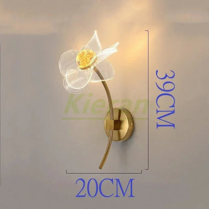 Applique Murale Fleur Moderne en Métal LED pour Salon et Chambre - Luminous Place